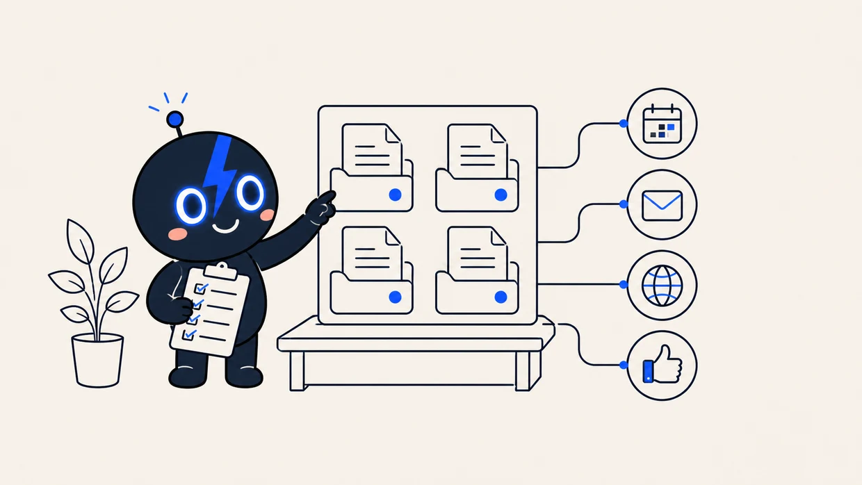 Grok Bot organizing a company operating system across business tools